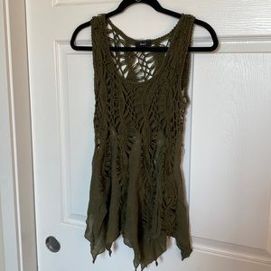 Green, Love J, gorgeous Boho style top.